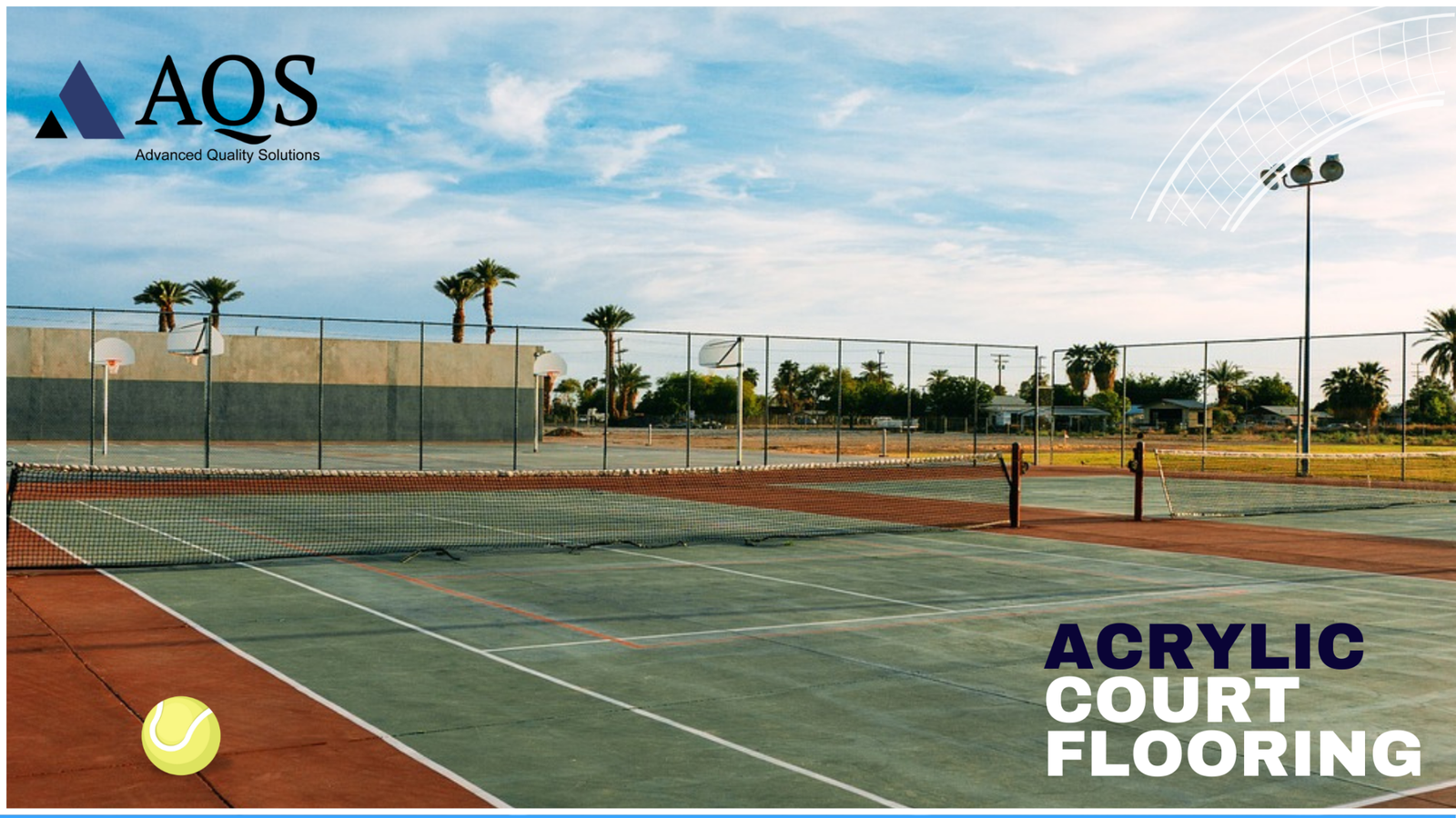 Acrylic sports flooring