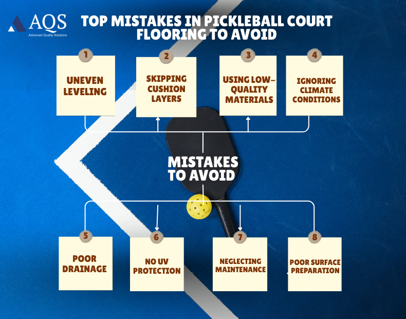 pickleball flooring mistakes