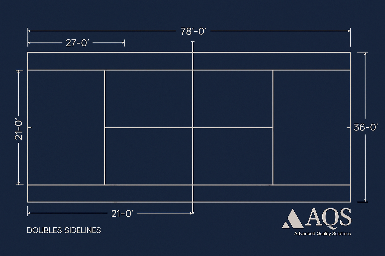 tennis court cad design