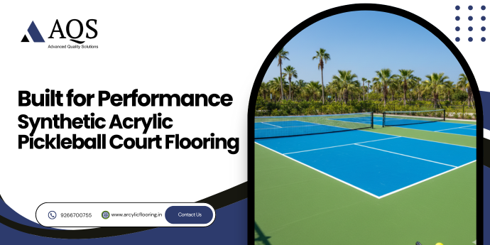 Synthetic Acrylic Pickleball Court Flooring