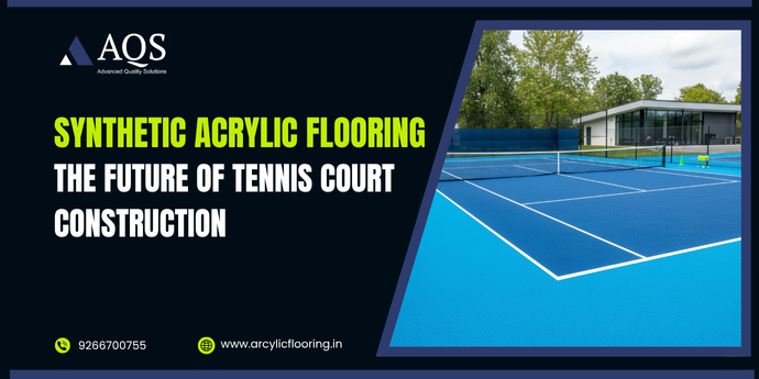 synthetic acrylic tennis court