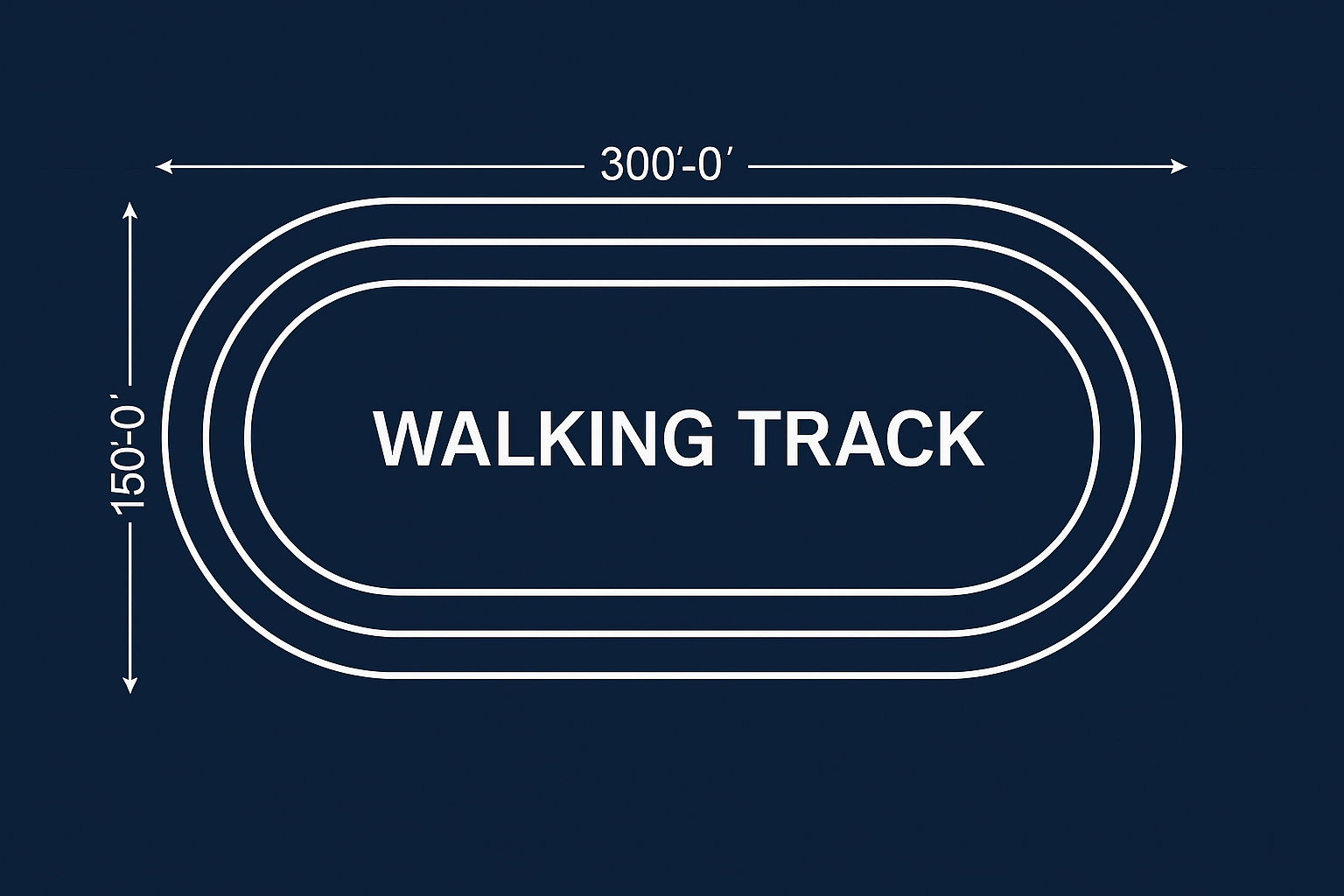 walking track CAD design