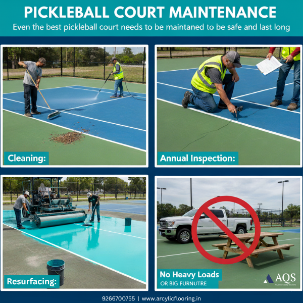 pickleball court maintenance
