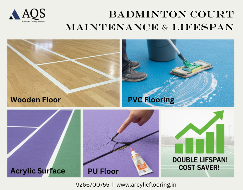 badminton court maintenance