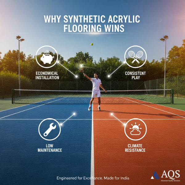synthetic acrylic tennis court flooring