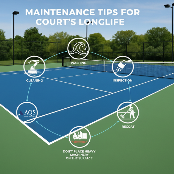 maintenance tips for tennis court