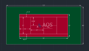 tennis court dimension