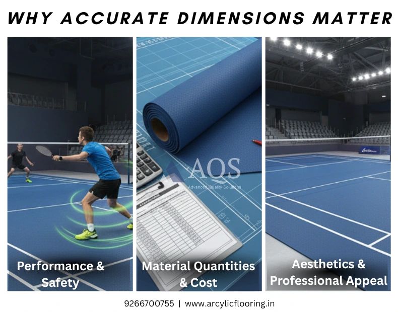 synthetic arylic badminton court flooring