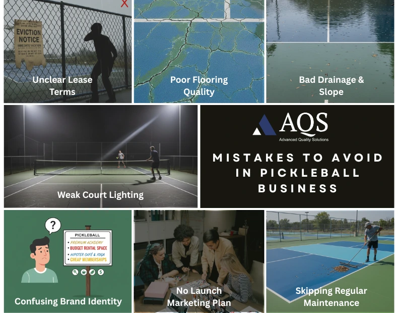 mistakes to avoid in pickleball business