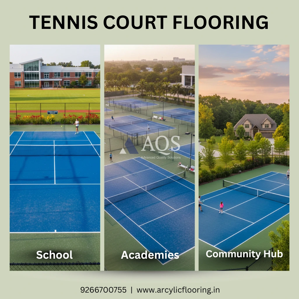 tennis court flooring