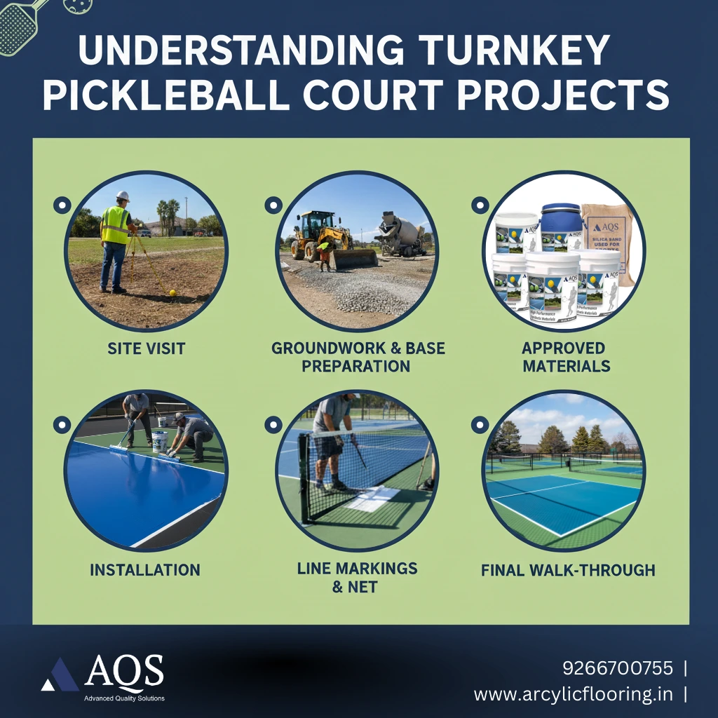turnkey pickleball court projects