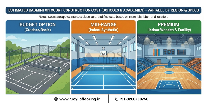 Badminton Court Construction Cost