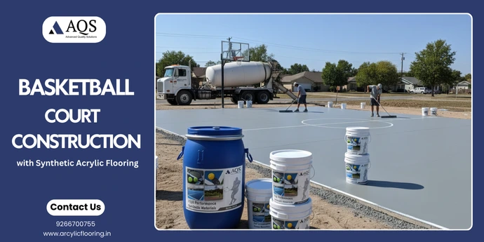 Basketball Court Construction with Synthetic Acrylic System