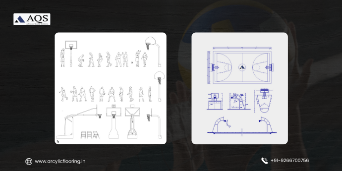 Basketball CAD Block