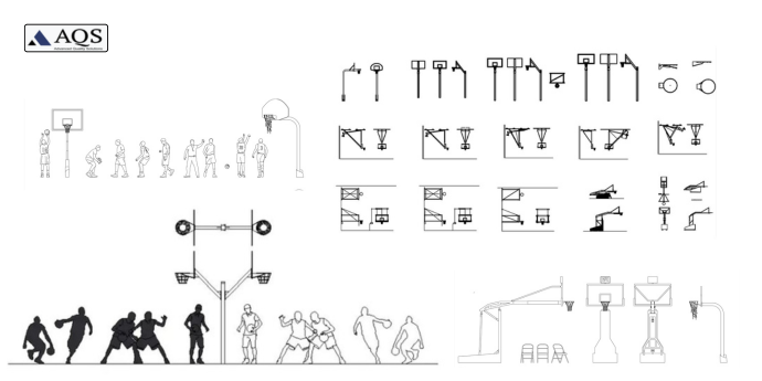 Basketball CAD Block