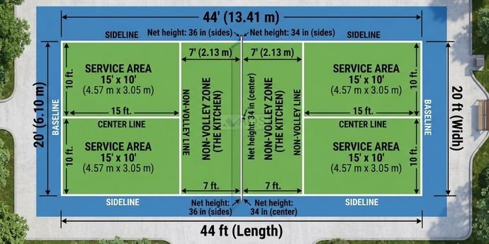 Pickleball Court Dimensions