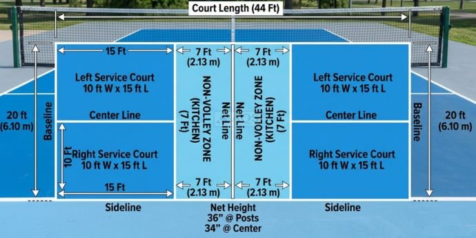 Pickleball Court Dimensions