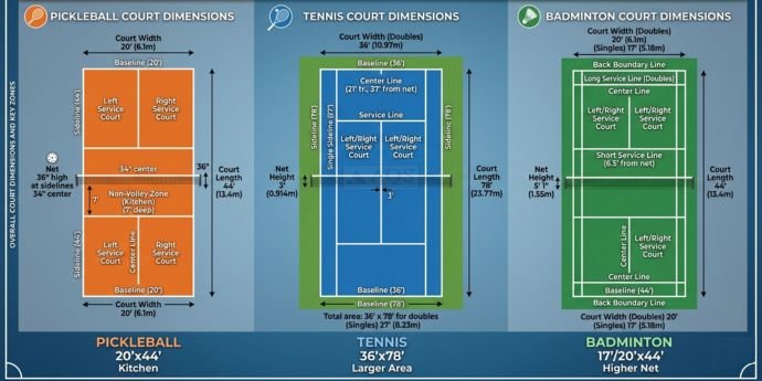 Pickleball Court Dimensions