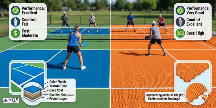 Pickleball Court Flooring Materials