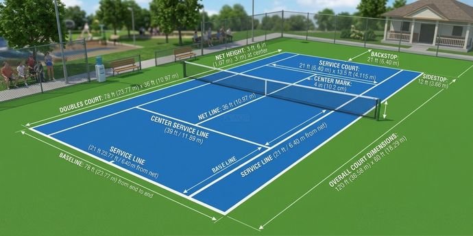 Tennis Court Size Dimensions