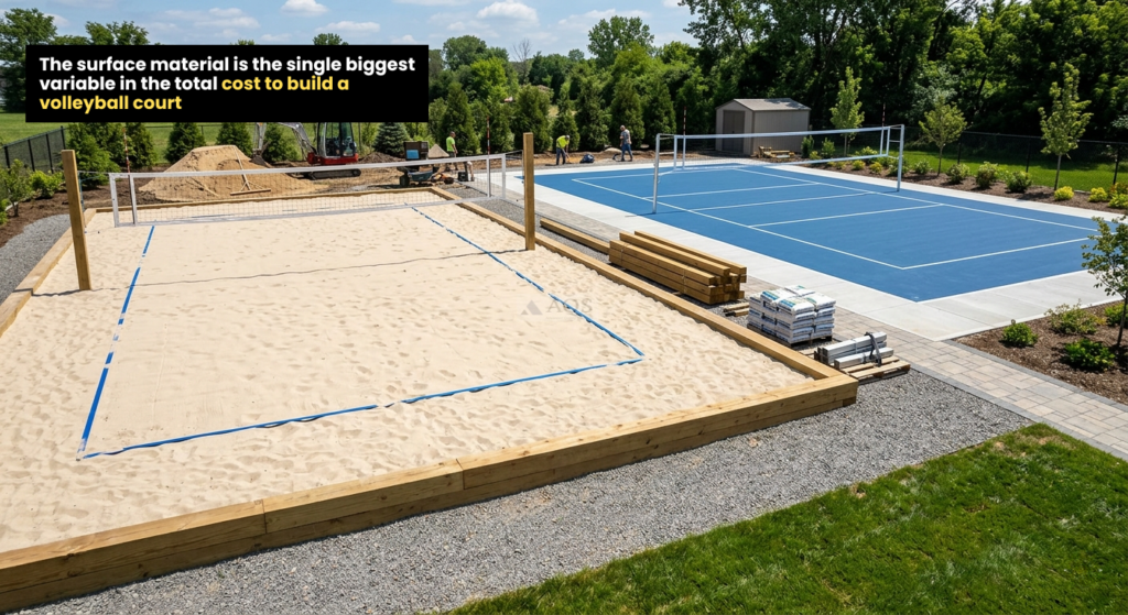 cost to build a volleyball court