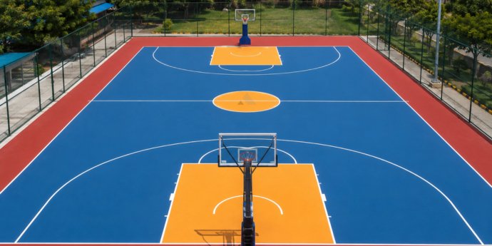 Acrylic Basketball Court Makers