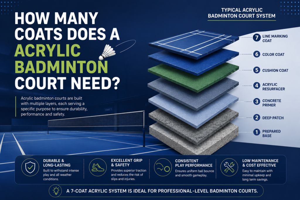 Badminton Court paint Cost